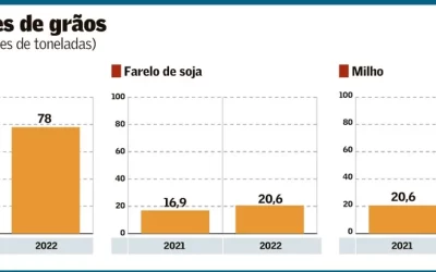 Exportações brasileiras de milho dobraram em 2022